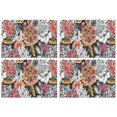 thumbnail image 1 of Pioneer Flower Floral Print Pattern Summer Placemats Table Placemats Set Of 4-Linen Kitchen Washable Placemats Table Mats 12x18 Inch Non-Slip Heat Resistant, 1 of 5