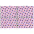 thumbnail image 1 of Pioneer Flower Floral Print Pattern Summer Placemats Table Placemats Set Of 4-Linen Kitchen Washable Placemats Table Mats 12x18 Inch Non-Slip Heat Resistant, 1 of 6
