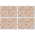 thumbnail image 1 of Pioneer Flower Floral Print Pattern Summer Placemats Table Placemats Set Of 4-Linen Kitchen Washable Placemats Table Mats 12x18 Inch Non-Slip Heat Resistant, 1 of 6