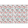 thumbnail image 1 of Pioneer Flower Floral Print Pattern Summer Placemats Table Placemats Set Of 4-Linen Kitchen Washable Placemats Table Mats 12x18 Inch Non-Slip Heat Resistant, 1 of 6