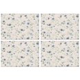 thumbnail image 1 of Pioneer Flower Floral Print Pattern Summer Placemats Table Placemats Set Of 4-Linen Kitchen Washable Placemats Table Mats 12x18 Inch Non-Slip Heat Resistant, 1 of 5