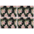 thumbnail image 1 of Pioneer Flower Floral Print Pattern Summer Placemats Table Placemats Set Of 4-Linen Kitchen Washable Placemats Table Mats 12x18 Inch Non-Slip Heat Resistant, 1 of 6