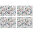 thumbnail image 1 of Pioneer Flower Floral Print Pattern Summer Placemats Table Placemats Set Of 4-Linen Kitchen Washable Placemats Table Mats 12x18 Inch Non-Slip Heat Resistant, 1 of 6