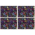thumbnail image 1 of Pioneer Flower Floral Print Pattern Summer Placemats Table Placemats Set Of 4-Linen Kitchen Washable Placemats Table Mats 12x18 Inch Non-Slip Heat Resistant, 1 of 5