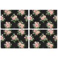 thumbnail image 1 of Pioneer Flower Floral Print Pattern Summer Placemats Table Placemats Set Of 4-Linen Kitchen Washable Placemats Table Mats 12x18 Inch Non-Slip Heat Resistant, 1 of 6