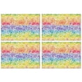 thumbnail image 1 of Pioneer Flower Floral Print Pattern Summer Placemats Table Placemats Set Of 4-Linen Kitchen Washable Placemats Table Mats 12x18 Inch Non-Slip Heat Resistant, 1 of 5