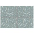 thumbnail image 1 of Pioneer Flower Floral Print Pattern Summer Placemats Table Placemats Set Of 4-Linen Kitchen Washable Placemats Table Mats 12x18 Inch Non-Slip Heat Resistant, 1 of 5