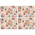 thumbnail image 1 of Pioneer Flower Floral Print Pattern Summer Placemats Table Placemats Set Of 4-Linen Kitchen Washable Placemats Table Mats 12x18 Inch Non-Slip Heat Resistant, 1 of 5