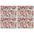 thumbnail image 1 of Pioneer Flower Floral Print Pattern Summer Placemats Table Placemats Set Of 4-Linen Kitchen Washable Placemats Table Mats 12x18 Inch Non-Slip Heat Resistant, 1 of 6