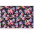 thumbnail image 1 of Pioneer Flower Floral Print Pattern Summer Placemats Table Placemats Set Of 4-Linen Kitchen Washable Placemats Table Mats 12x18 Inch Non-Slip Heat Resistant, 1 of 6
