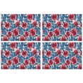 thumbnail image 1 of Pioneer Flower Floral Print Pattern Summer Placemats Table Placemats Set Of 4-Linen Kitchen Washable Placemats Table Mats 12x18 Inch Non-Slip Heat Resistant, 1 of 5
