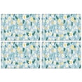 thumbnail image 1 of Pioneer Flower Floral Print Pattern Summer Placemats Table Placemats Set Of 4-Linen Kitchen Washable Placemats Table Mats 12x18 Inch Non-Slip Heat Resistant, 1 of 6