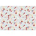 thumbnail image 1 of Pioneer Flower Floral Print Pattern Summer Placemats Table Placemats Set Of 4-Linen Kitchen Washable Placemats Table Mats 12x18 Inch Non-Slip Heat Resistant, 1 of 5