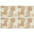 thumbnail image 1 of Pioneer Flower Floral Print Pattern Summer Placemats Table Placemats Set Of 4-Linen Kitchen Washable Placemats Table Mats 12x18 Inch Non-Slip Heat Resistant, 1 of 6