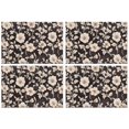 thumbnail image 1 of Pioneer Flower Floral Print Pattern Summer Placemats Table Placemats Set Of 4-Linen Kitchen Washable Placemats Table Mats 12x18 Inch Non-Slip Heat Resistant, 1 of 6