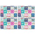 thumbnail image 1 of Pioneer Flower Floral Print Pattern Summer Placemats Table Placemats Set Of 4-Linen Kitchen Washable Placemats Table Mats 12x18 Inch Non-Slip Heat Resistant, 1 of 6