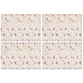 thumbnail image 1 of Pioneer Flower Floral Print Pattern Summer Placemats Table Placemats Set Of 4-Linen Kitchen Washable Placemats Table Mats 12x18 Inch Non-Slip Heat Resistant, 1 of 6
