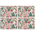 thumbnail image 1 of Pioneer Flower Floral Print Pattern Summer Placemats Table Placemats Set Of 4-Linen Kitchen Washable Placemats Table Mats 12x18 Inch Non-Slip Heat Resistant, 1 of 6