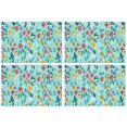 thumbnail image 1 of Pioneer Flower Floral Print Pattern Summer Placemats Table Placemats Set Of 4-Linen Kitchen Washable Placemats Table Mats 12x18 Inch Non-Slip Heat Resistant, 1 of 6