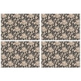 thumbnail image 1 of Pioneer Flower Floral Print Pattern Summer Placemats Table Placemats Set Of 4-Linen Kitchen Washable Placemats Table Mats 12x18 Inch Non-Slip Heat Resistant, 1 of 6
