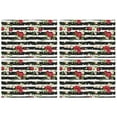 thumbnail image 1 of Pioneer Flower Floral Print Pattern Summer Placemats Table Placemats Set Of 4-Linen Kitchen Washable Placemats Table Mats 12x18 Inch Non-Slip Heat Resistant, 1 of 5