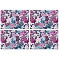thumbnail image 1 of Pioneer Flower Floral Print Pattern Summer Placemats Table Placemats Set Of 4-Linen Kitchen Washable Placemats Table Mats 12x18 Inch Non-Slip Heat Resistant, 1 of 5