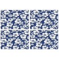 thumbnail image 1 of Pioneer Flower Floral Print Pattern Summer Placemats Table Placemats Set Of 4-Linen Kitchen Washable Placemats Table Mats 12x18 Inch Non-Slip Heat Resistant, 1 of 6