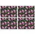 thumbnail image 1 of Pioneer Flower Floral Print Pattern Summer Placemats Table Placemats Set Of 4-Linen Kitchen Washable Placemats Table Mats 12x18 Inch Non-Slip Heat Resistant, 1 of 5