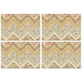 thumbnail image 1 of Pioneer Flower Floral Print Pattern Summer Placemats Table Placemats Set Of 4-Linen Kitchen Washable Placemats Table Mats 12x18 Inch Non-Slip Heat Resistant, 1 of 5