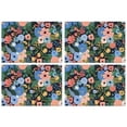thumbnail image 1 of Pioneer Flower Floral Print Pattern Summer Placemats Table Placemats Set Of 4-Linen Kitchen Washable Placemats Table Mats 12x18 Inch Non-Slip Heat Resistant, 1 of 5