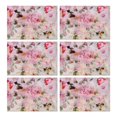 thumbnail image 1 of Pioneer Flower Floral Print Pattern Summer Placemats Table Placemats Set Of 4-Linen Kitchen Washable Placemats Table Mats 12x18 Inch Non-Slip Heat Resistant, 1 of 5