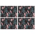 thumbnail image 1 of Pioneer Flower Floral Print Pattern Summer Placemats Table Placemats Set Of 4-Linen Kitchen Washable Placemats Table Mats 12x18 Inch Non-Slip Heat Resistant, 1 of 6