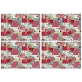thumbnail image 1 of Pioneer Flower Floral Print Pattern Summer Placemats Table Placemats Set Of 4-Linen Kitchen Washable Placemats Table Mats 12x18 Inch Non-Slip Heat Resistant, 1 of 6