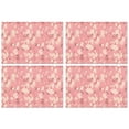 thumbnail image 1 of Pioneer Flower Floral Print Pattern Summer Placemats Table Placemats Set Of 4-Linen Kitchen Washable Placemats Table Mats 12x18 Inch Non-Slip Heat Resistant, 1 of 5
