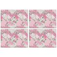 thumbnail image 1 of Pioneer Flower Floral Print Pattern Summer Placemats Table Placemats Set Of 4-Linen Kitchen Washable Placemats Table Mats 12x18 Inch Non-Slip Heat Resistant, 1 of 6