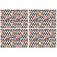 thumbnail image 1 of Pioneer Flower Floral Print Pattern Summer Placemats Table Placemats Set Of 4-Linen Kitchen Washable Placemats Table Mats 12x18 Inch Non-Slip Heat Resistant, 1 of 5