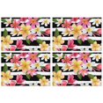 thumbnail image 1 of Pioneer Flower Floral Print Pattern Summer Placemats Table Placemats Set Of 4-Linen Kitchen Washable Placemats Table Mats 12x18 Inch Non-Slip Heat Resistant, 1 of 6