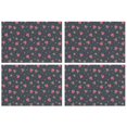 thumbnail image 1 of Pioneer Flower Floral Print Pattern Summer Placemats Table Placemats Set Of 4-Linen Kitchen Washable Placemats Table Mats 12x18 Inch Non-Slip Heat Resistant, 1 of 6
