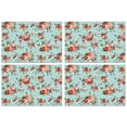 thumbnail image 1 of Pioneer Flower Floral Print Pattern Summer Placemats Table Placemats Set Of 4-Linen Kitchen Washable Placemats Table Mats 12x18 Inch Non-Slip Heat Resistant, 1 of 6