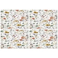 thumbnail image 1 of Pioneer Flower Floral Print Pattern Summer Placemats Table Placemats Set Of 4-Linen Kitchen Washable Placemats Table Mats 12x18 Inch Non-Slip Heat Resistant, 1 of 5