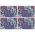 thumbnail image 1 of Pioneer Flower Floral Print Pattern Summer Placemats Table Placemats Set Of 4-Linen Kitchen Washable Placemats Table Mats 12x18 Inch Non-Slip Heat Resistant, 1 of 5