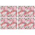 thumbnail image 1 of Pioneer Flower Floral Print Pattern Summer Placemats Table Placemats Set Of 4-Linen Kitchen Washable Placemats Table Mats 12x18 Inch Non-Slip Heat Resistant, 1 of 6
