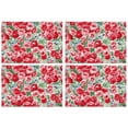 thumbnail image 1 of Pioneer Flower Floral Print Pattern Summer Placemats Table Placemats Set Of 4-Linen Kitchen Washable Placemats Table Mats 12x18 Inch Non-Slip Heat Resistant, 1 of 6