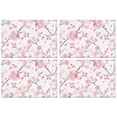 thumbnail image 1 of Pioneer Flower Floral Print Pattern Summer Placemats Table Placemats Set Of 4-Linen Kitchen Washable Placemats Table Mats 12x18 Inch Non-Slip Heat Resistant, 1 of 5