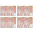 thumbnail image 1 of Pioneer Flower Floral Print Pattern Summer Placemats Table Placemats Set Of 4-Linen Kitchen Washable Placemats Table Mats 12x18 Inch Non-Slip Heat Resistant, 1 of 6