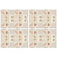 thumbnail image 1 of Pioneer Flower Floral Print Pattern Summer Placemats Table Placemats Set Of 4-Linen Kitchen Washable Placemats Table Mats 12x18 Inch Non-Slip Heat Resistant, 1 of 5