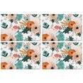 thumbnail image 1 of Pioneer Flower Floral Print Pattern Summer Placemats Table Placemats Set Of 4-Linen Kitchen Washable Placemats Table Mats 12x18 Inch Non-Slip Heat Resistant, 1 of 5