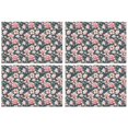 thumbnail image 1 of Pioneer Flower Floral Print Pattern Summer Placemats Table Placemats Set Of 4-Linen Kitchen Washable Placemats Table Mats 12x18 Inch Non-Slip Heat Resistant, 1 of 6