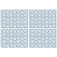 thumbnail image 1 of Pioneer Flower Floral Print Pattern Summer Placemats Table Placemats Set Of 4-Linen Kitchen Washable Placemats Table Mats 12x18 Inch Non-Slip Heat Resistant, 1 of 5