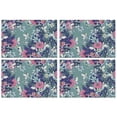 thumbnail image 1 of Pioneer Flower Floral Print Pattern Summer Placemats Table Placemats Set Of 4-Linen Kitchen Washable Placemats Table Mats 12x18 Inch Non-Slip Heat Resistant, 1 of 6